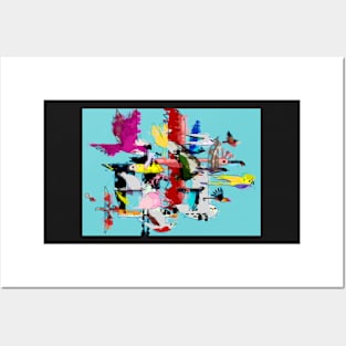 Abstract Birds Posters and Art